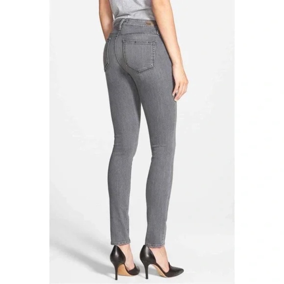 PAIGE Paige Verdugo Ultra Skinny Silvie Grey Jeans Size 29 - Picture 3 of 9